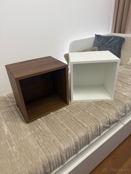 IKEA EKET 2ks biela + orech v rozmere 35x25x35 - 2