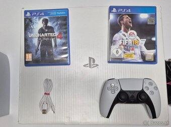 Playstation 5 Slim s mechanikou+ 1 ovládač + 2 hry + krabica - 2