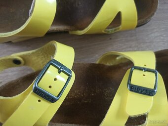 Ortopedické sandálky Birkenstock žlté - 2