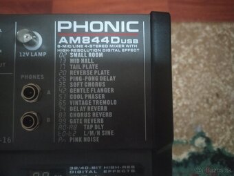 Predám mix pult PHONIC AM844D USB - 2