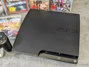 Playstation 3 Slim 1 ovládač, 6 hier (CoD, Fifa, a ďalšie) - 2