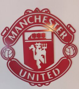 Manchester United kovové logo - 2