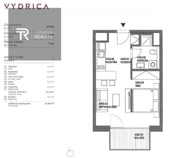 EXKLUZÍVNY 1,5 izbový byt v projekte VYDRICA - 2