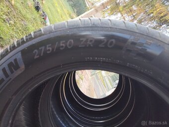 Predám letné pneumatiky Michelin PilotSport 275/50R20 - 2