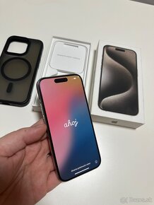 Predam vymenim Iphone 15 Pro 128GB Titanium v záruke - 2