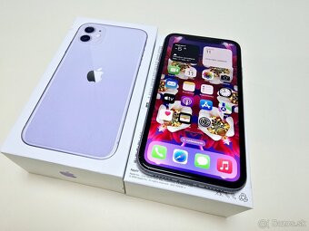 APPLE IPHONE 11 64GB PURPLE Baterka 100% - 2