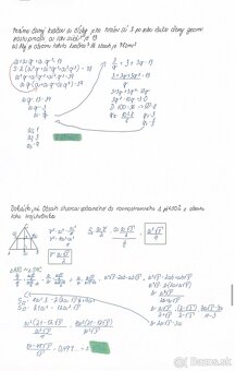 Vypracované maturitné zadania z Matematiky - 2