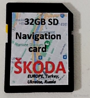 Navigácia - Mapy Škoda Octávia, Rapid, Fabia, Kodiaq, Karoq - 2