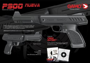 Vzduchová pištoľ - pár krát použitá Gamo P900 set - 2