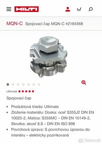 MQN-C Spojovací čap MQN-C #2184368 - 2