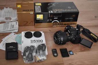 Nikon d5100 s objektivom 24mm AF-S 1,8G nafotene iba 22tisic - 2