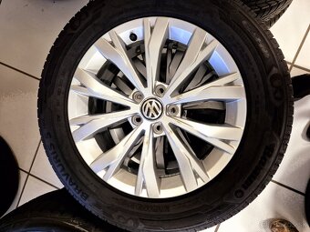 Predám origo. Alu disky VW Tiguan 5x112,R17 a letne pneu. - 2