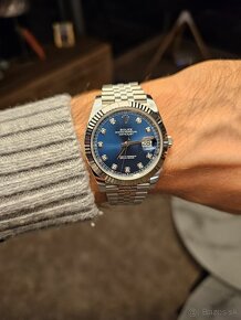 Rolex Datejust 41mm, Blue with Diamonds - 2