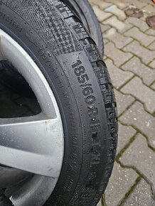 Alu disky + Zimné gumy 185/60 R15 - 2