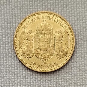 Zlaté 10 koruny FJI, kb & bz - 2