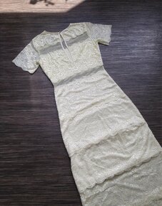 Dlhé svetložlté šaty - 2
