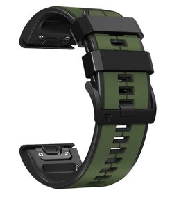 Remienok Easyfit pre Garmin Fenix 3,5X,6X,7X,26mm,army-black - 2