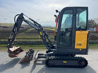 Minibagr Volvo EC18E hyd.podvozek,pouze880mth,2019 - 2