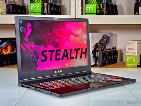 Herný notebook MSI STEALTH | GTX 1070 8GB | 2TB HDD | ZÁRUKA - 2