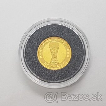 Zlatá investičná minca 1/25oz FIFA World Cup 2006 PROOF - 2