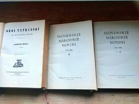 slovenskje národňje novini I.-III. P/ - 2