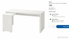 Ikea MALM stôl (úplne nový) - 2