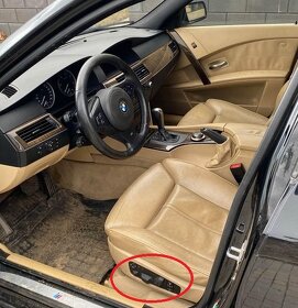 KÚPIM krémové odvetrávané comfort sedačky do BMW E60 - 2