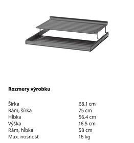 Vysuvna polica na topanky KOMPLEMENT - 2