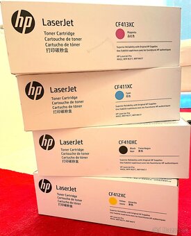 HP ColorLaser Jet Pro M454dn s dvomi sadami tonerov (XC) - 2