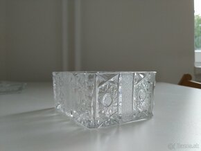 Vintage popolník z brúseného skla - 2
