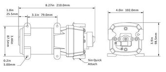 Samonasávacie čerpadlo Seaflo 12V - 2