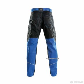 Monterkové nohavice do pasa modre - 2