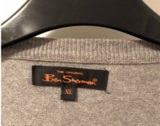 BEN SHERMAN sveter šedý, veľkosť XL, nosený - 10 E - 2