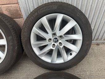 17" Elektrony SKODA 5x112 s letnymi pneu 215/55 R17 - 2