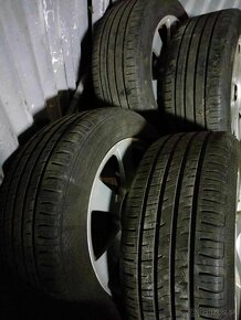 4ks alu disky orig. MB 5x112 R17 pneu 225/55 r17 - 2