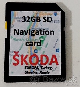 Navigácia - Mapy Škoda Octávia, Rapid, Fabia, Kodiaq, Karoq - 2