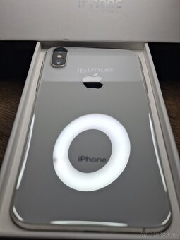 IPhone XS 64GB Silver-Perfektný stav-NOVÁ BATÉRIA 100% - 2