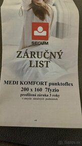 Pružinový matrac SEGUM medi komfort punktoflex 160/200 - 2