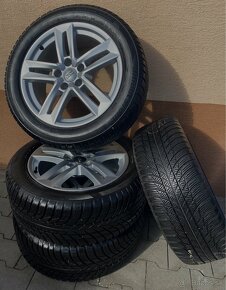 5x112 R17 7J ET42 originál Audi + 225/50 zimné - 2