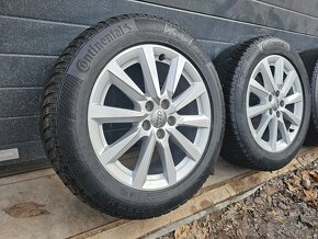 Zimná sada AUDI A1, Škoda SCALA 5x100+Continental 205/55 R16 - 2