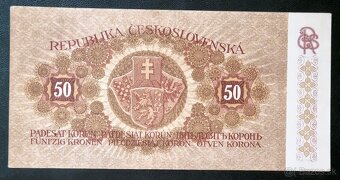 50 Kč 1919 séria 0005 , neperforovaná , stav 1 - 2