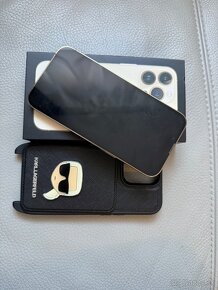 IPHONE 13 pro gold + puzdro Karl Lagerfeld - 2