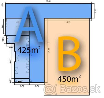 ID 3083   Prenájom: skladová hala A, 425 m2, Rosina - 2