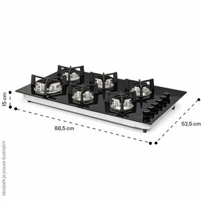 Plynová varná doska Klarstein Trifecta 6 - 2
