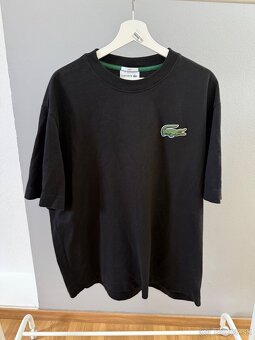 Lacoste oversized tričko - čierne, TH0062 - 2