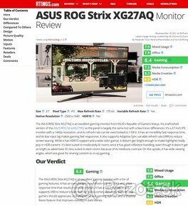 [Predám] 27" ASUS ROG Strix XG27AQ HDR - 2