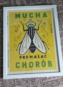 Predám plagát Czechoslovakian Ink - MUCHA - PRENÁŠAČ CHORÔB - 2