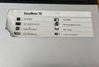 Notebook Packard Bell Easynote ET  - 2