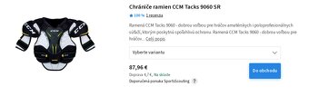 Chrániče ramien CCM Tacks veľkosť M - 2