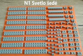 (N1-9) Lego® Diely svetlo šedé (nové) - 2